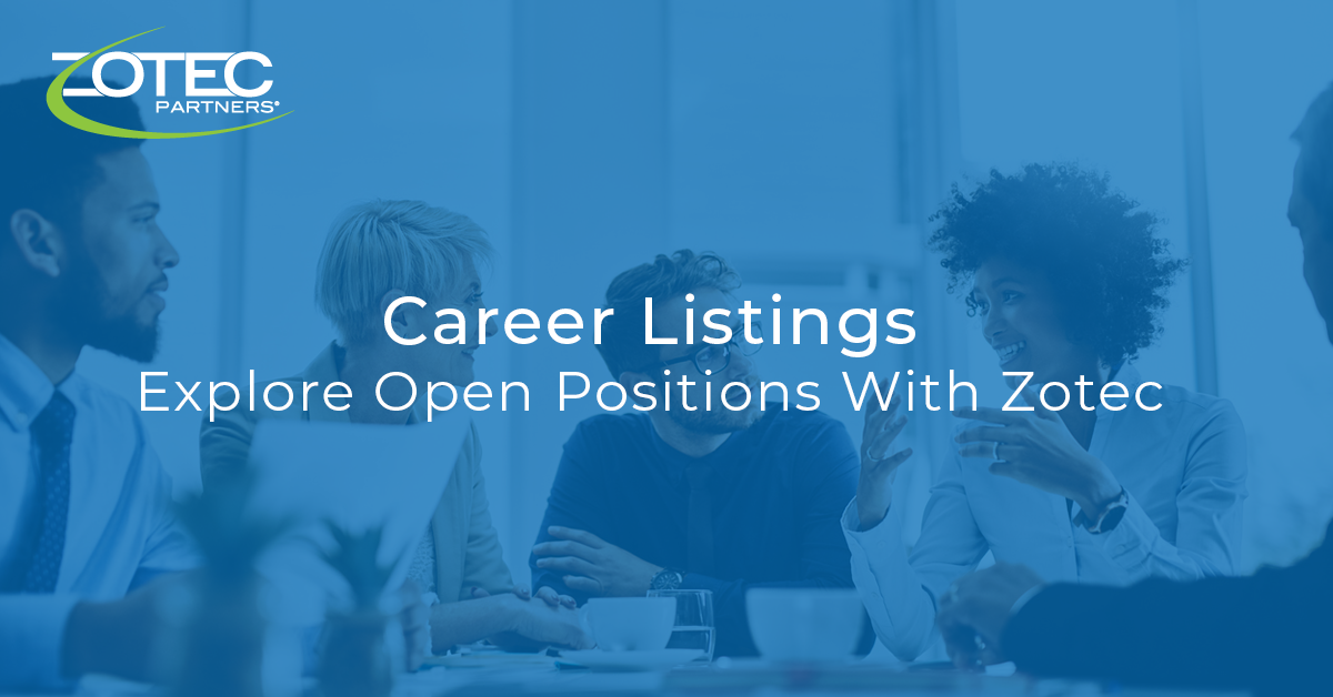 Careers Listing Zotec Partners