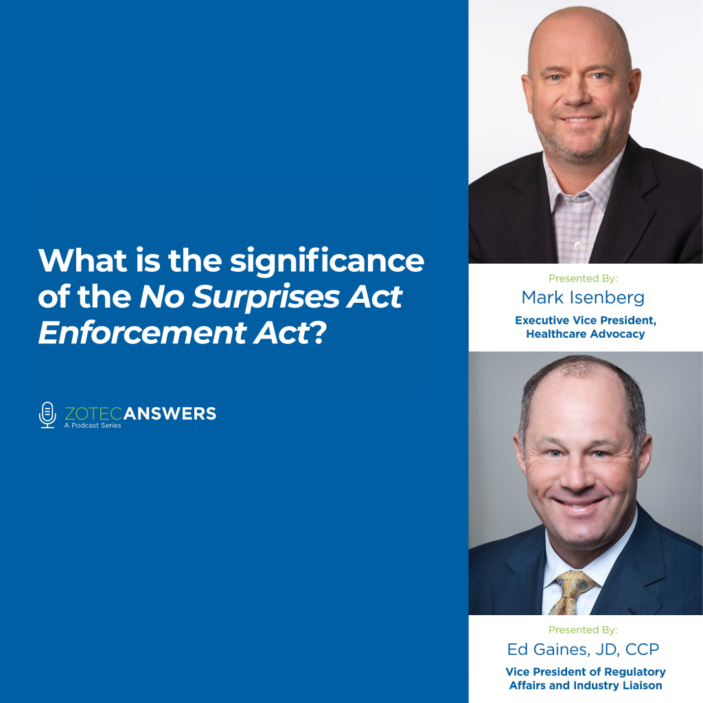 What is the significance of the No Surprises Act Enforcement Act?
