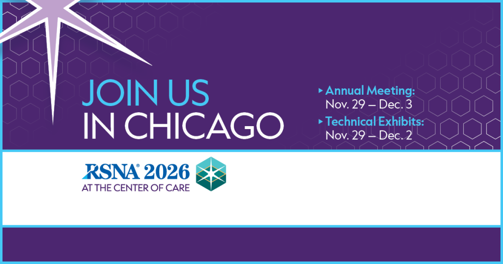 Designed image "Join Us in Chicago" for RSNA 2026 Annual Meeting and Technical Exhibits